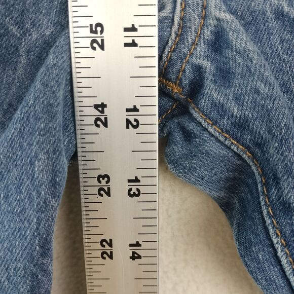 Levis 501 Jeans Mens Size 38x29 Blue Denim Button Fly Medium Wash Straight Leg - Picture 15 of 15